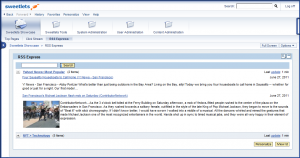 RSS Express NW7.30 RSS Express inside the latest version of the SAP NetWeaver Portal - NW 7.30
