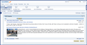 RSS Express inside the latest version of the SAP NetWeaver Portal - NW 7.30