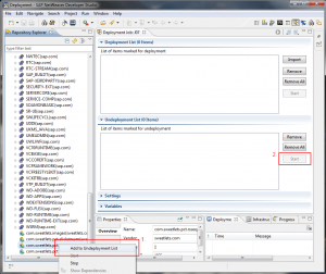 NW 7.30 Uninstallation Uninstalling old portal application version before deploying the new version using the deploy perspective of NWDS