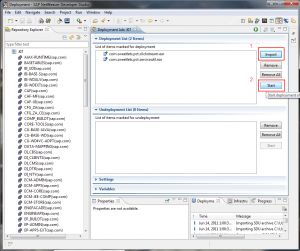 NW 7.30 Portal Application Files Deploying the NW 7.30 Portal application files using NWDS