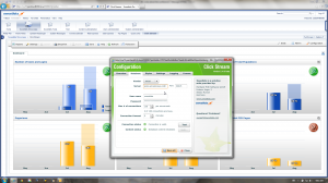 Click Stream dashboard with configuration wizard on SAP HANA