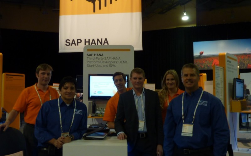 SAP and Sweetlets on the ISV part of the main HANA booth