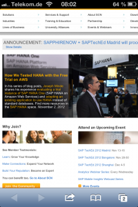 Josef Minde SAP HANA SCN Blog Post Feature via iPhone