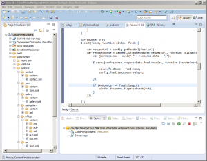 You can deploy your applications to the Cloud Portal using the Eclipse plugin