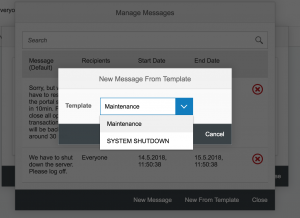 Create templates for frequently used messages within minutes. A great way to keep and establish consistency with your users. 