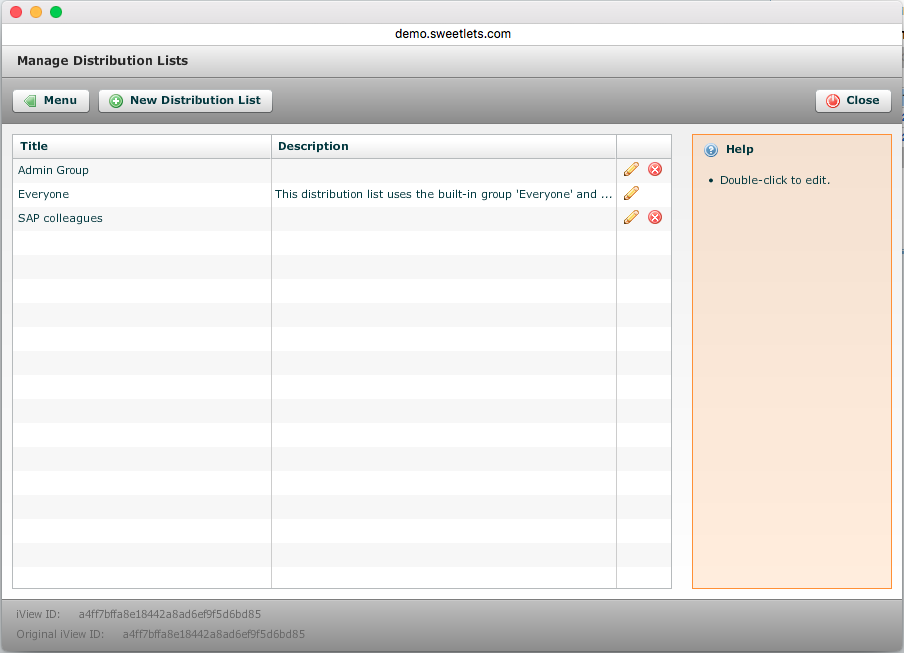 Select your recipient group from portal roles, groups or users