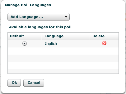 Choose from over 6 different language options with Pretty Poll