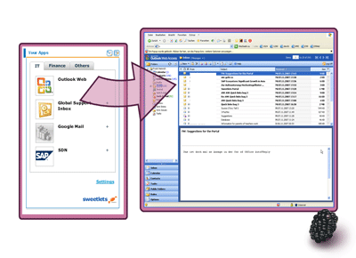 Connect virtually any backend system via single-sign-on to the portal. Outlook Web Access, ...